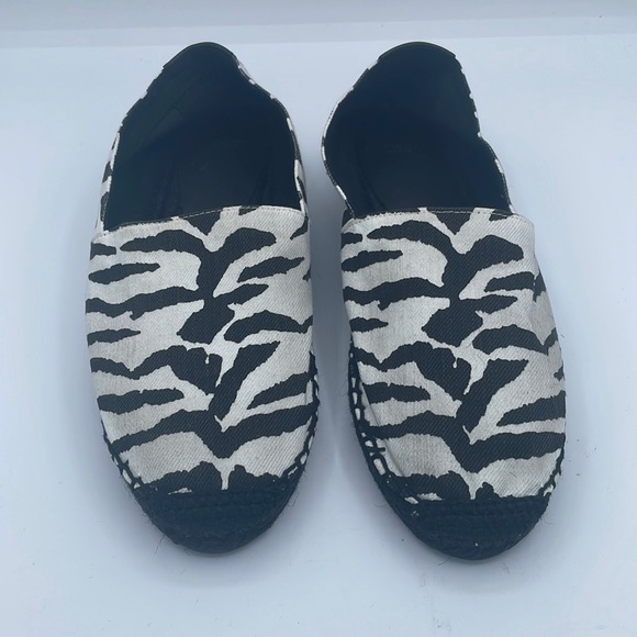 Saint Laurent Paris YSL Zebra Print Canvas Espadrilles Size 40 EU / 10 US NWOB - Picture 4 of 10